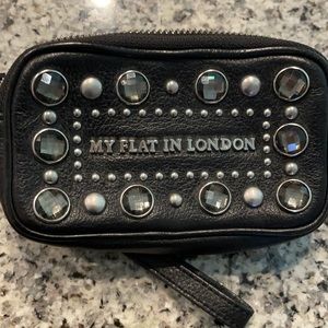 My Flat in London wristlet double zipper.